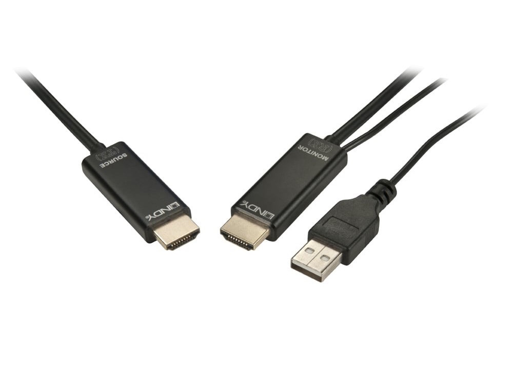 long HDMI cable, fibre optic, for hire Adelaide